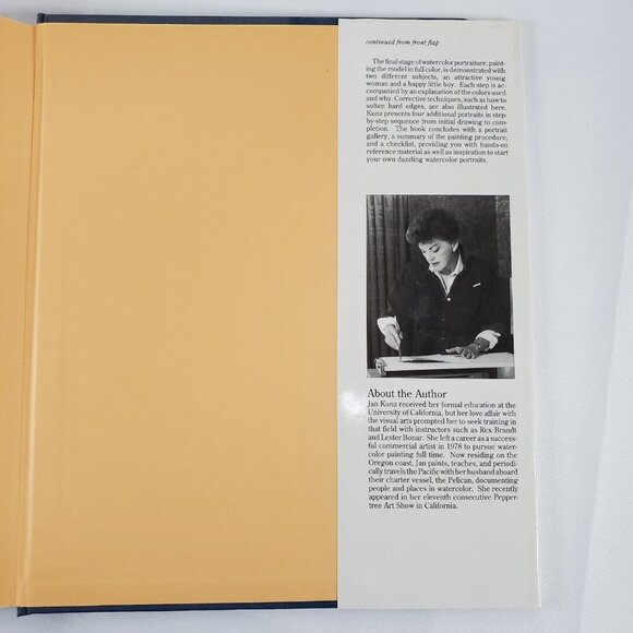 Painting Watercolor Portraits That Glow - Hardcover, by Jan Kunz  1989 - Picture 3 of 8